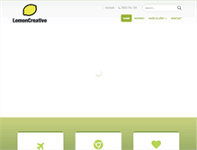 Tablet Screenshot of lemoncreative.sk